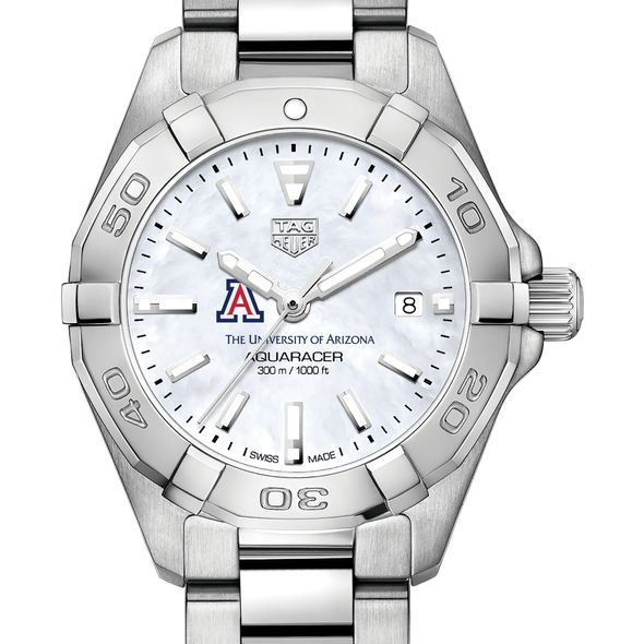 University of Arizona Women's TAG Heuer Steel Aquaracer w MOP Dial