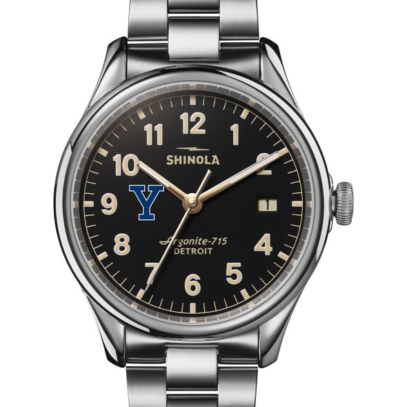 Yale Shinola Watch, The Vinton 38mm Black Dial - Image 1