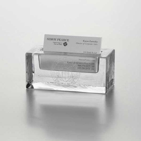 USC Glass Business Cardholder by Simon Pearce - Image 1