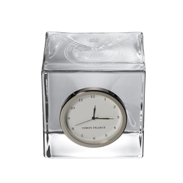 Alabama Glass Desk Clock by Simon Pearce