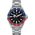 Michigan State Men's TAG Heuer Automatic GMT Aquaracer with Black Dial and Blue & Red Bezel - Image 2