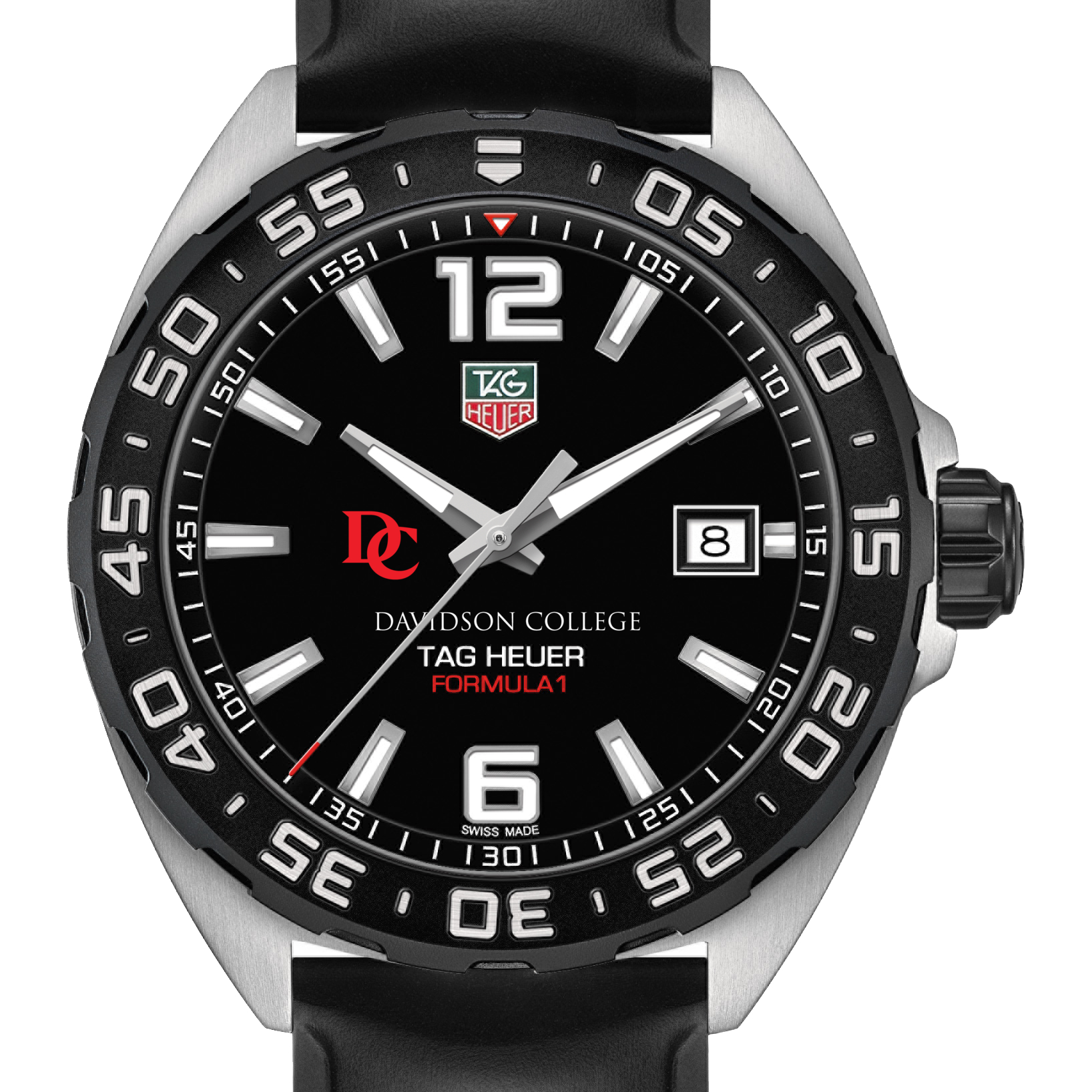 Davidson College Men's TAG Heuer Formula 1 with Black Dial