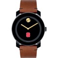 North Carolina State Men's Movado BOLD with Brown Leather Strap - Image 2