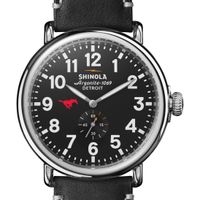SMU Shinola Watch, The Runwell 47mm Black Dial