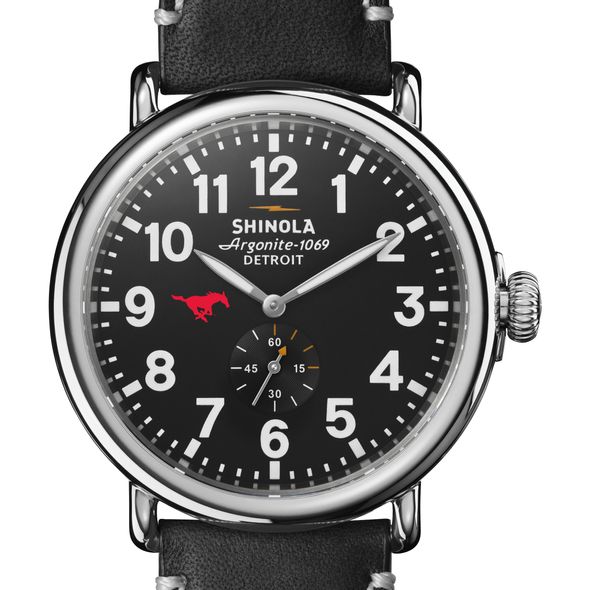 SMU Shinola Watch, The Runwell 47mm Black Dial - Image 1
