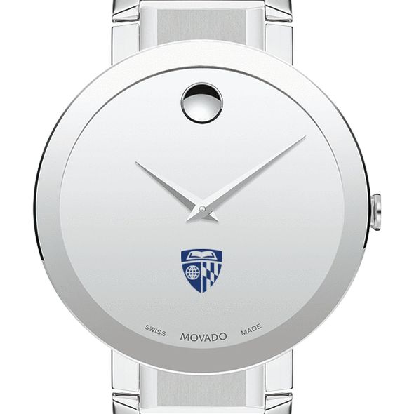 Johns Hopkins University Men's Movado Sapphire Museum with Bracelet