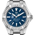 click to view Bucknell Women's TAG Heuer 35mm Steel Aquaracer with Blue Dial - Image 1