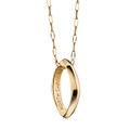 University of North Carolina Monica Rich Kosann Poesy Ring Necklace in Gold - Image 1