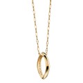 University of North Carolina Monica Rich Kosann Poesy Ring Necklace in Gold - Image 2