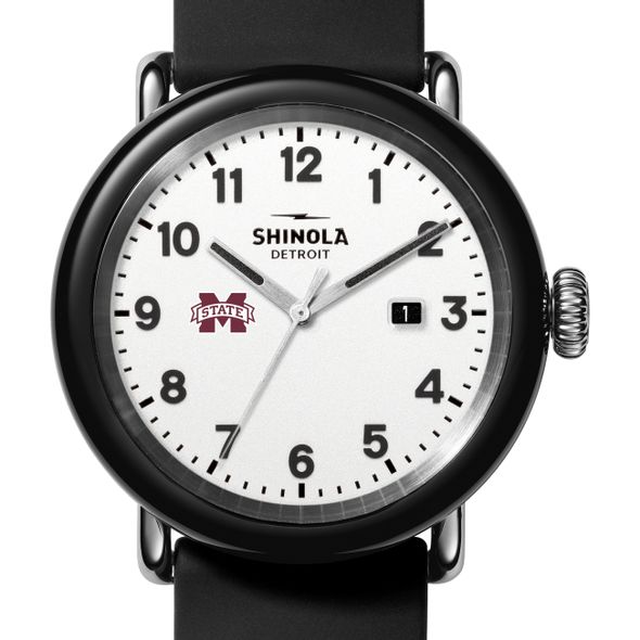 Mississippi State Shinola Watch, The Detrola 43mm White Dial at M.LaHart & Co. - Image 1