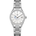click to view Creighton Women's TAG Heuer Steel Carrera with MOP Dial & Diamond Bezel - Image 2