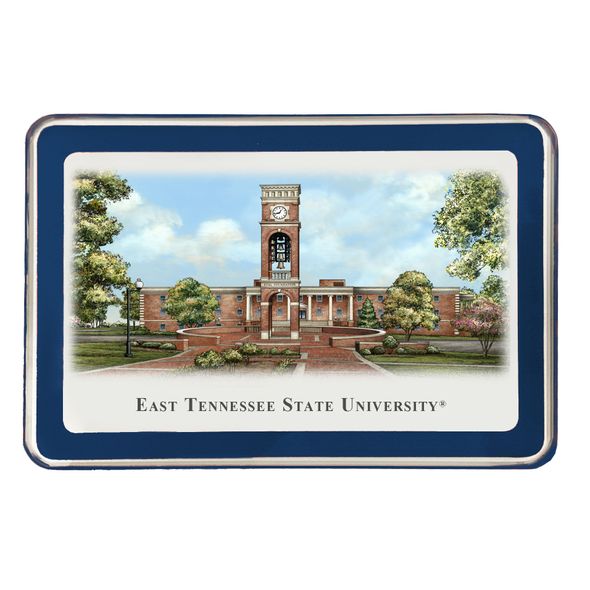 East Tennessee State University Eglomise Paperweight