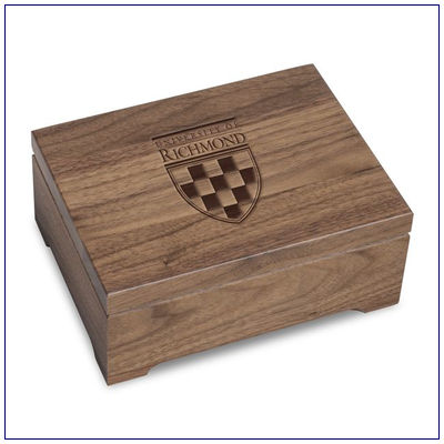 University of Richmond Solid Walnut Desk Box