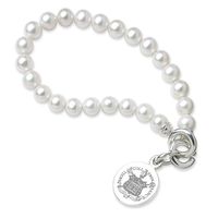 Trinity College Pearl Bracelet with Sterling Silver Charm