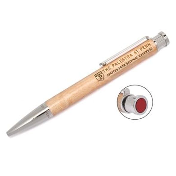 Penn Palestra Wooden Writing Pen w/ Red Tip