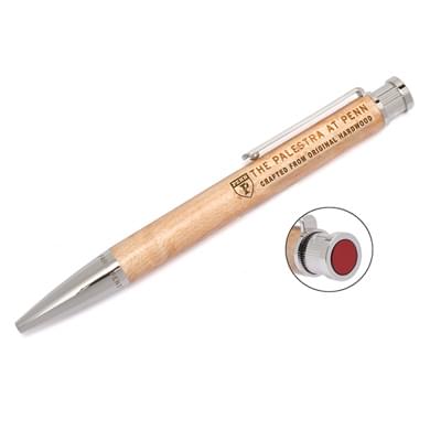 Penn Palestra Wooden Writing Pen w/ Red Tip