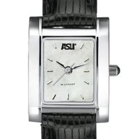 ASU Women's Mother of Pearl Quad Watch with Leather Strap