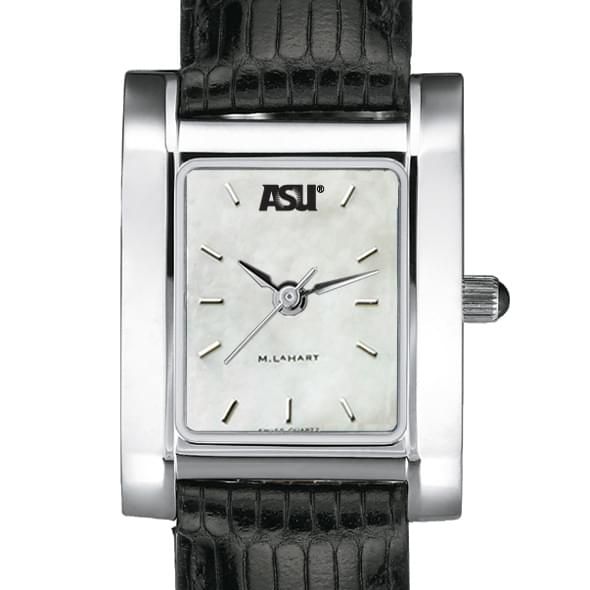 ASU Women's Mother of Pearl Quad Watch with Leather Strap - Image 1