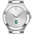 Tulane Men's Movado Collection Stainless Steel Watch with Silver Dial - Image 1