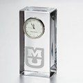 University of Missouri Tall Glass Desk Clock by Simon Pearce - Image 1