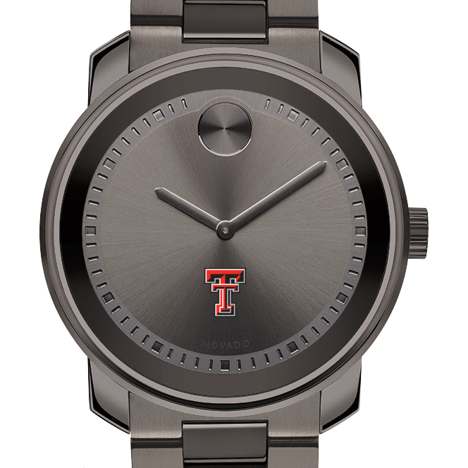 Texas Tech Men's Movado BOLD Gunmetal Grey