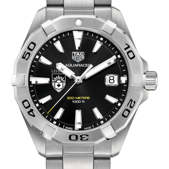 Lehigh University Men's TAG Heuer Steel Aquaracer with Black Dial