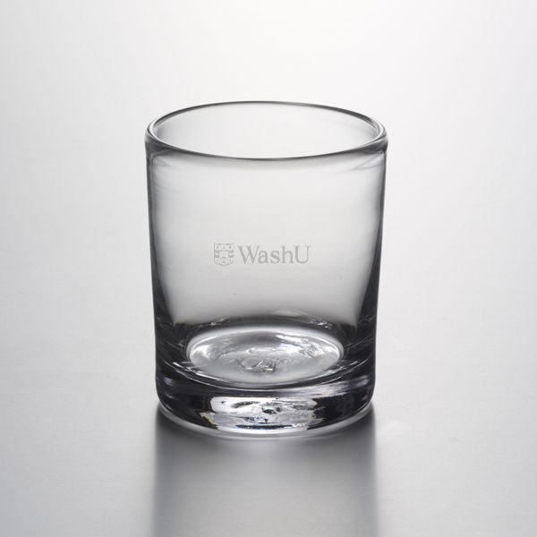 WUSTL Double Old Fashioned Glass by Simon Pearce