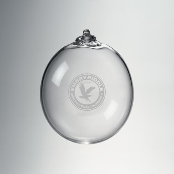 Embry-Riddle Glass Ornament by Simon Pearce