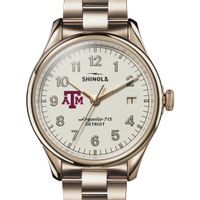 Texas A&M Shinola Watch, The Vinton 38mm Ivory Dial