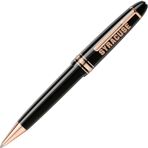 Syracuse University Montblanc Meisterstück LeGrand Ballpoint Pen in Red Gold