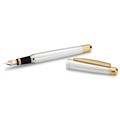 Christopher Newport University Fountain Pen in Sterling Silver with Gold Trim - Image 1