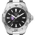 St. Thomas Men's TAG Heuer Steel Aquaracer with Black Dial - Image 1