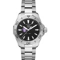 St. Thomas Men's TAG Heuer Steel Aquaracer with Black Dial - Image 2