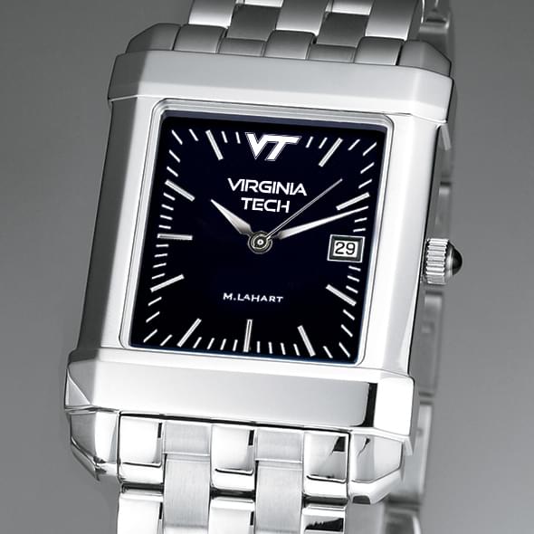 Virginia Tech Men's Black Quad Watch with Bracelet