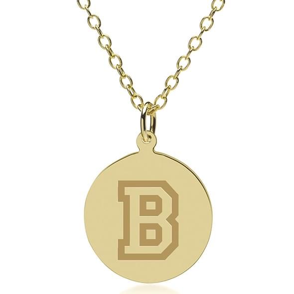 Bucknell 14K Gold Pendant & Chain - Image 1