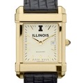 Illinois Men's Gold Quad with Leather Strap - Image 1