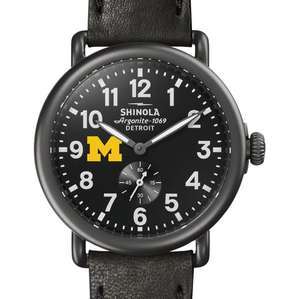 Michigan Shinola Watch, The Runwell 41mm Black Dial - Image 1