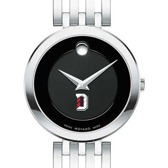 Davidson College Women's Movado Esparanza Stainless Steel Museum with Bracelet