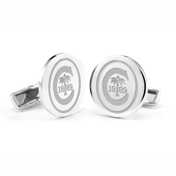 Clemson Cufflinks in Sterling Silver