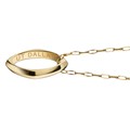 UT Dallas Monica Rich Kosann Poesy Ring Necklace in Gold - Image 3