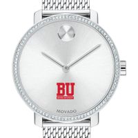 BU Women's Movado Bold with Crystal Bezel & Mesh Bracelet
