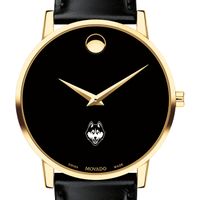 UConn Men's Movado Gold Museum Classic Leather