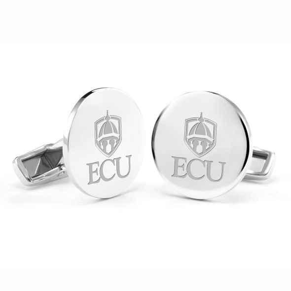 ECU Cufflinks in Sterling Silver - Image 1