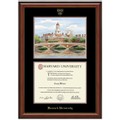 Harvard Diploma Frame - Campus Print - Image 1