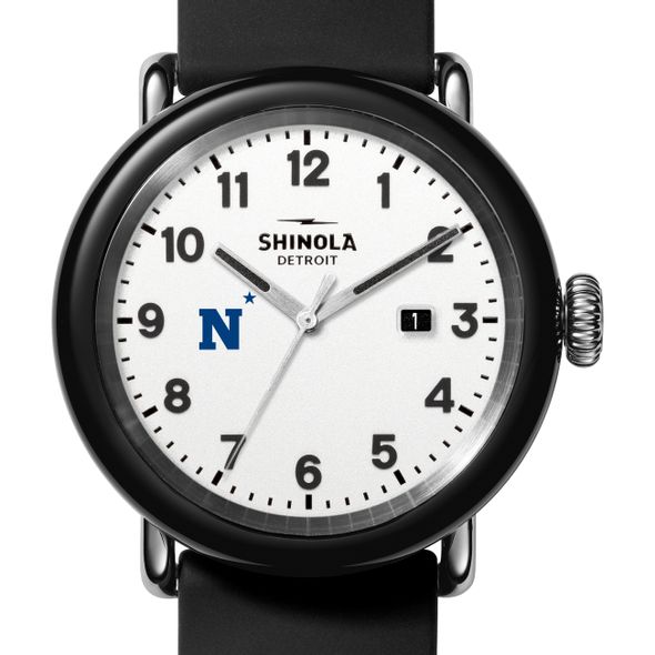 US Naval Academy Shinola Watch, The Detrola 43mm White Dial at M.LaHart & Co. - Image 1
