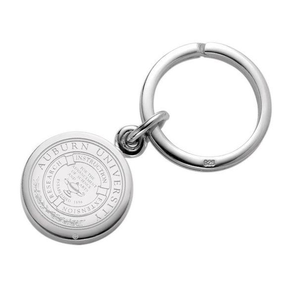 Auburn University Sterling Silver Insignia Key Ring - Image 1