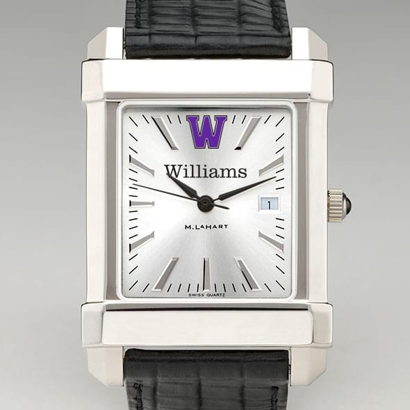Williams College Men's Collegiate Watch with Leather Strap