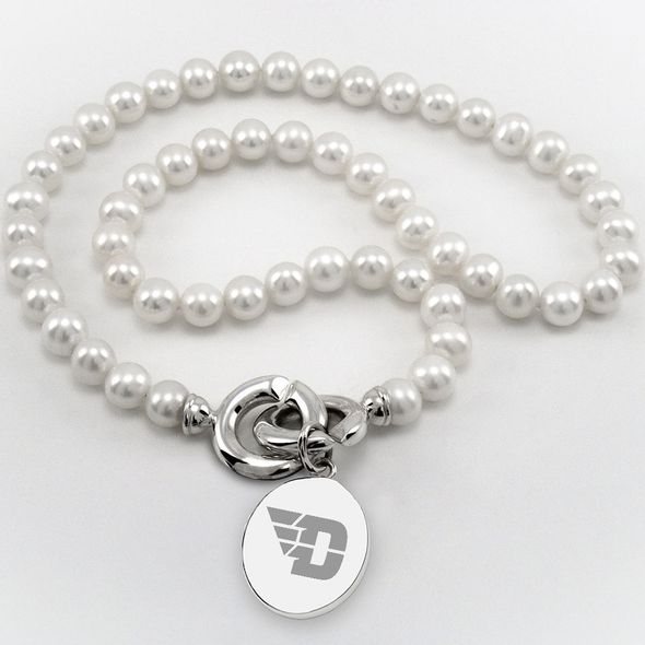 Dayton Pearl Necklace with Sterling Silver Charm - Image 1