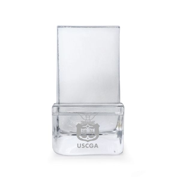 USCGA Glass Phone Holder by Simon Pearce