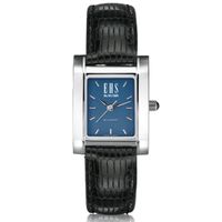 Women's Blue Quad Watch with Leather Strap